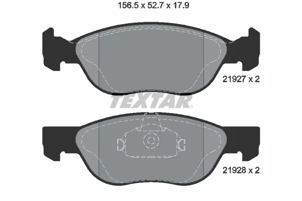 Передние тормозные колодки 2192703 Textar