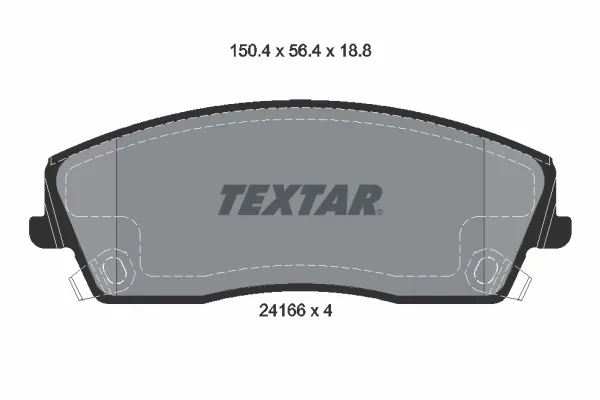 Передние тормозные колодки 2416601 Textar