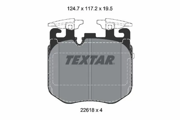Колодки тормозные передние дисковые TEXTAR 2261801