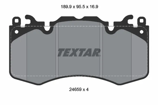 Передние тормозные колодки 2465901 Textar