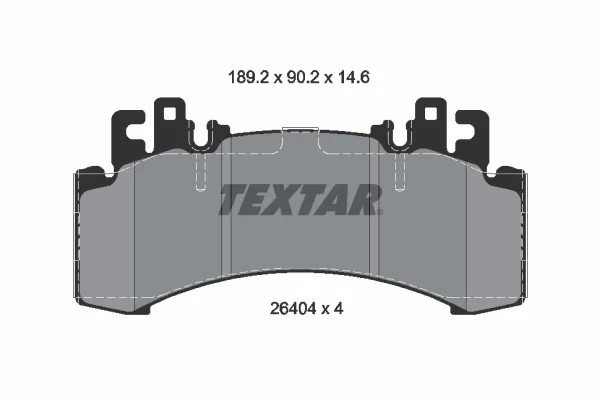 Передние тормозные колодки 2640401 Textar