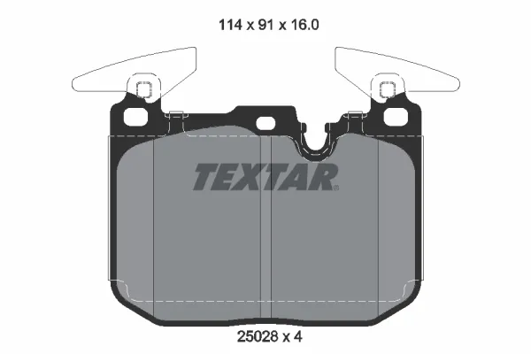 Передние тормозные колодки 2502807 Textar