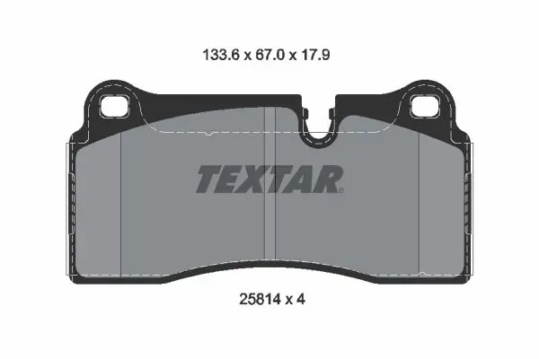 Задние тормозные колодки 2581401 Textar