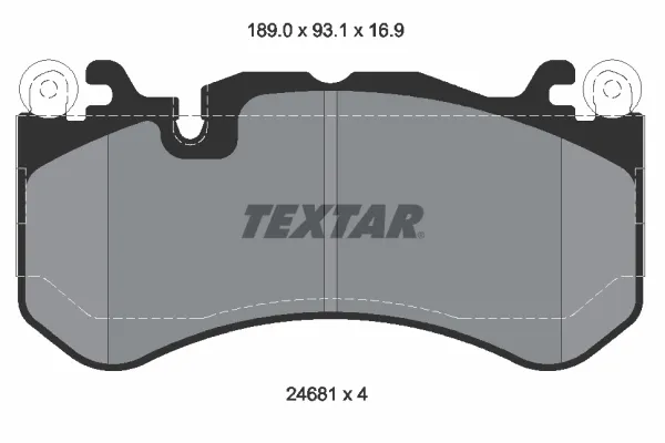Передние тормозные колодки 2468101 Textar