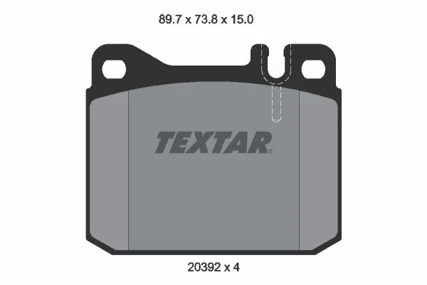 Передние тормозные колодки 2039204 Textar