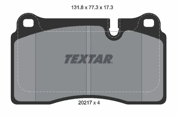 Передние тормозные колодки 2021701 Textar