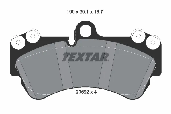 Передние тормозные колодки 2369202 Textar