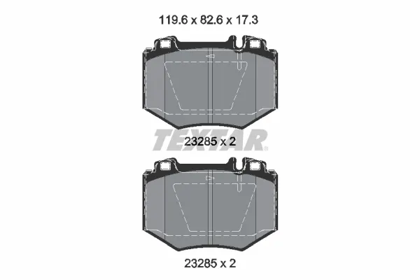 Передние тормозные колодки 2328501 Textar