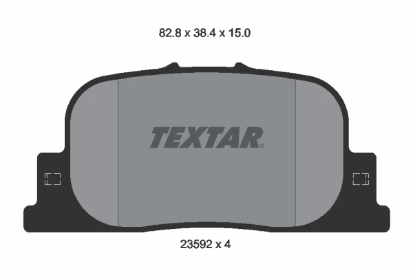 Задние тормозные колодки 2359201 Textar