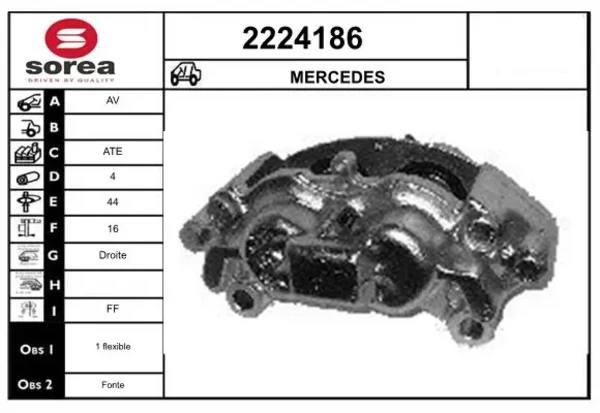  Суппорт задний левый Mercedes Benz Truck TRUCK T1/TN 
