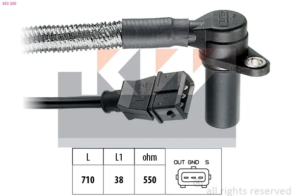 Датчик коленвала 453230 KW AUTOMOTIVE
