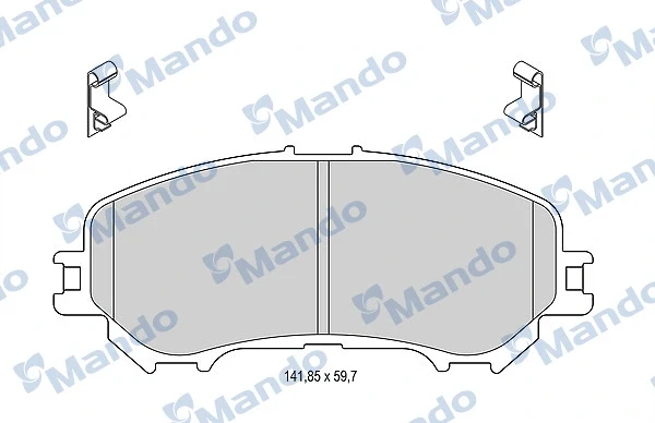 Передние тормозные колодки MBF015288 Mando