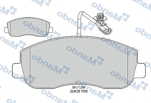 Передние тормозные колодки MBF015042 Mando