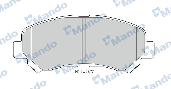 Передние тормозные колодки MBF015236 Mando