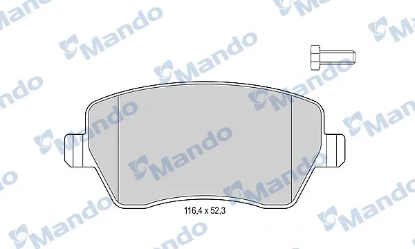 Передние тормозные колодки MBF015179 Mando