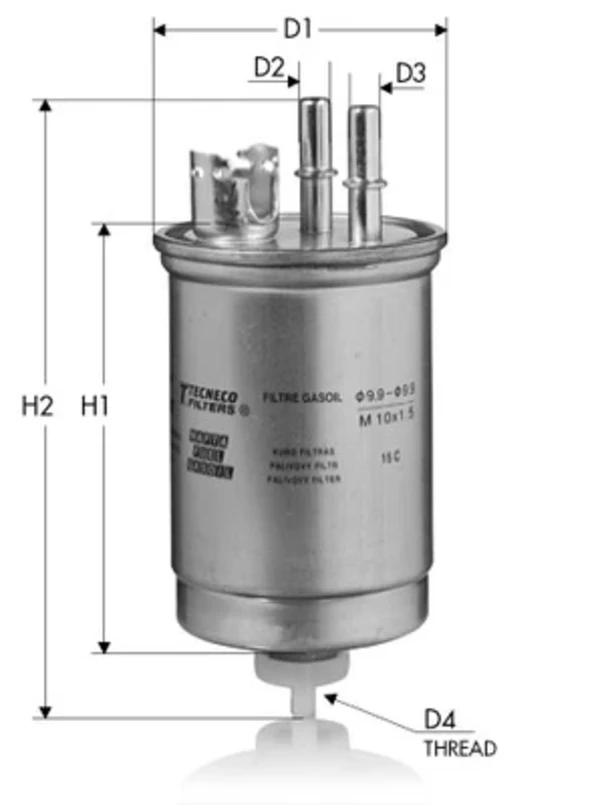 Топливный фильтр GS250 Tecneco