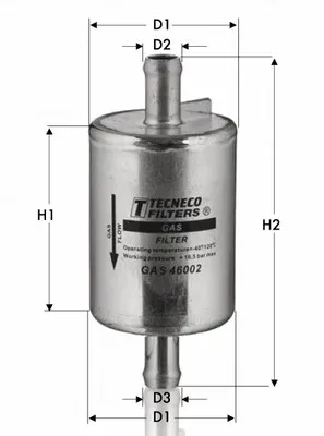 Топливный фильтр GAS46002 Tecneco