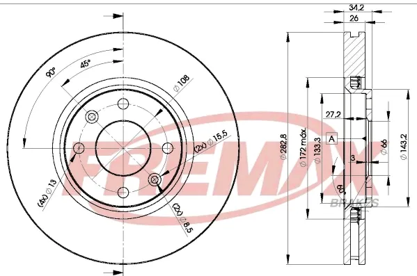 Передние тормозные диски BD4752 Fremax