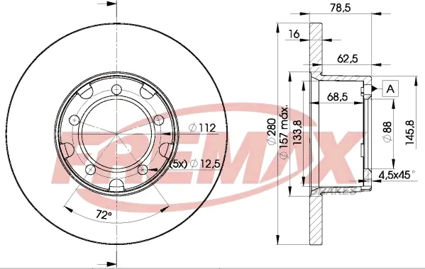 Передние тормозные диски BD4280 Fremax