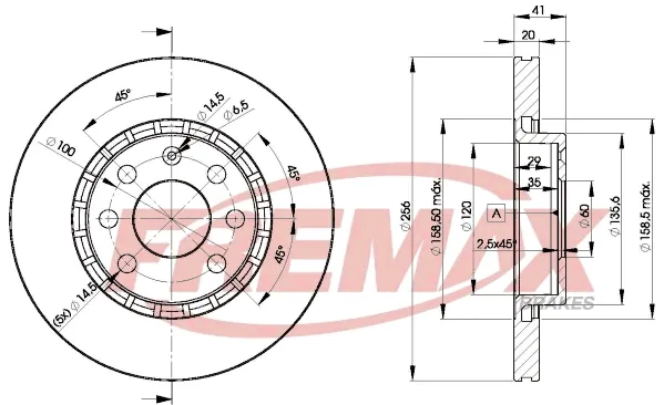Передние тормозные диски BD9046 Fremax