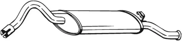 Глушитель задний 220651 Bosal