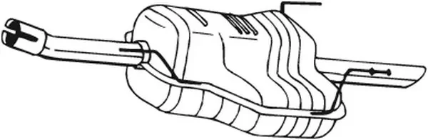 Глушитель задний 185491 Bosal