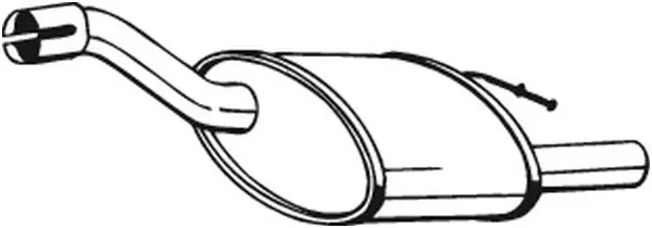 Глушитель задний 154383 Bosal
