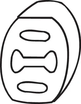 Подушка глушителя Volvo 740 744