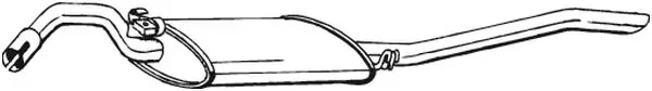 Глушитель задний Seat Toledo I