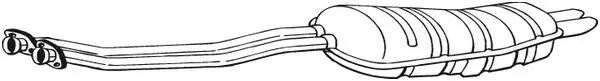 Глушитель задний 282215 Bosal