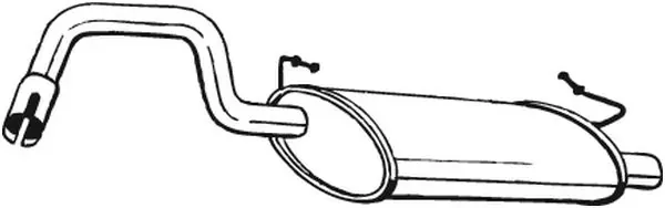 Глушитель задний Volvo 440 K