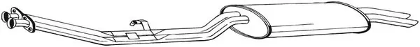 Глушитель задний 285053 Bosal