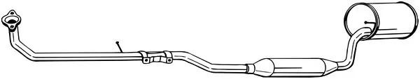 Передняя часть глушителя 292511 Bosal