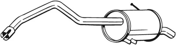 Глушитель задний 278707 Bosal