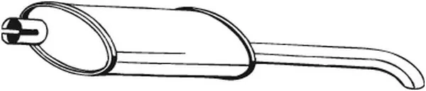  Глушитель задний Opel Kadett 