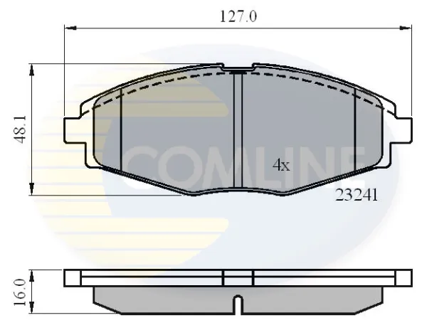 Передние тормозные колодки CBP0486 Comline