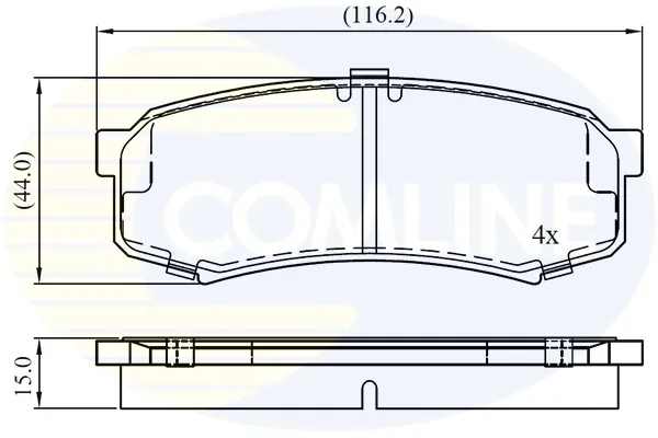 Задние тормозные колодки CBP0404 Comline