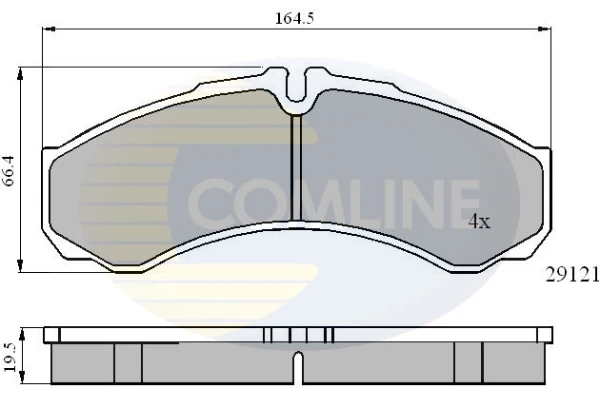 Задние тормозные колодки CBP0931 Comline