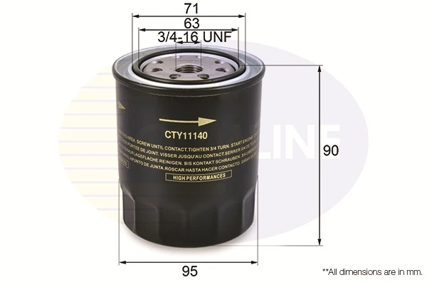 Масляный фильтр CTY11140 Comline