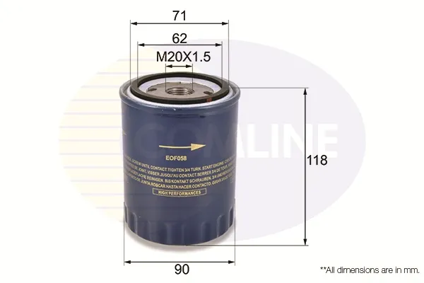 Масляный фильтр EOF058 Comline