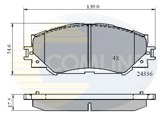 Передние тормозные колодки CBP01515 Comline