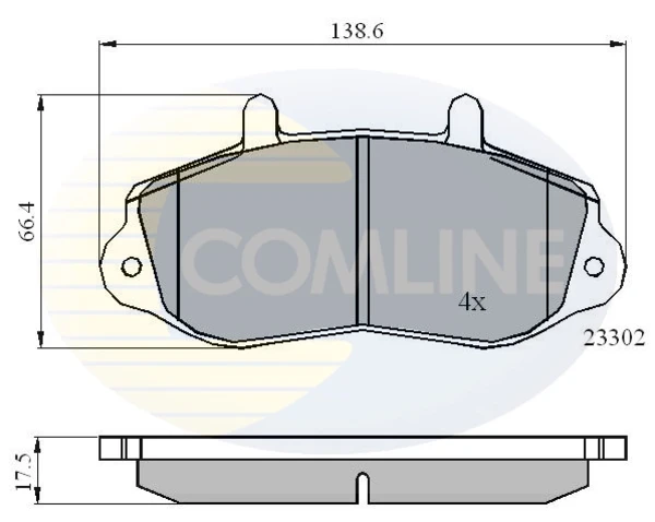 Передние тормозные колодки CBP01021 Comline