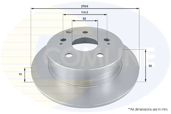 Тормозные диски ADC01168 Comline