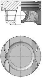 Поршень на 1 цилиндр 3M107006 AND
