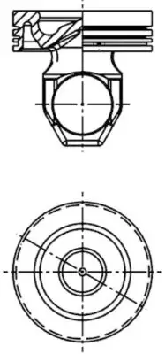Поршень на 1 цилиндр 40368600 Kolbenschmidt
