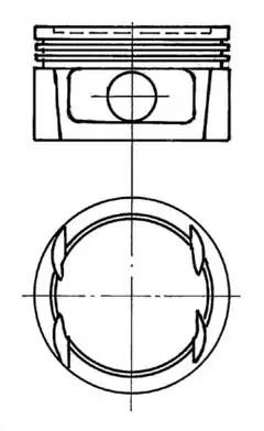 Поршень на 1 цилиндр ВАЗ 2112 