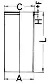 Гильза поршневая 89451110 Kolbenschmidt