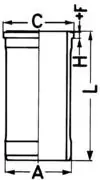 Гильза поршневая 89417110 Kolbenschmidt