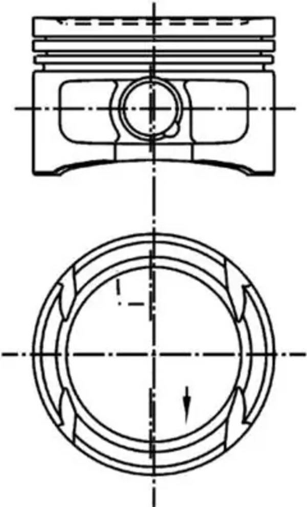 Поршень на 1 цилиндр 036107065AT001 VAG