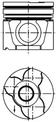 Поршень на 1 цилиндр 40307600 Kolbenschmidt